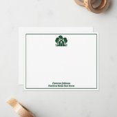 Reales Anwesen Unternehmen Grünwaldhaus Mitteilungskarte (Vorderseite/Rückseite Beispiel)