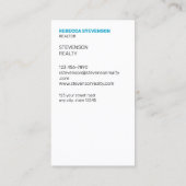 Reales Anwesen Visitenkarte (Rückseite)