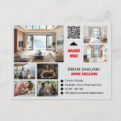 Reales Anwesen-Werbespot-Marketing Postkarte (Vorderseite)