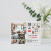 Reales Anwesen-Werbespot-Marketing Postkarte (Stehend Vorderseite)