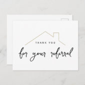 Reales Marketing für die Verweisung von Anwesen Postkarte (Vorne/Hinten)