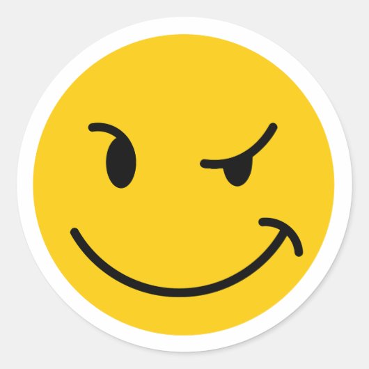 Reales Symbol Runder Aufkleber (Vorderseite)