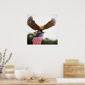 REALGESCHÄFTSGLEICH MIT AMERIKANISCHER FLAGGE POSTER (Küche)
