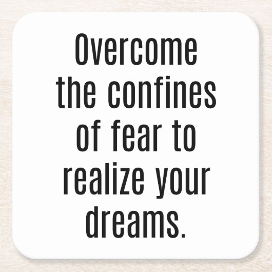 Realisieren Sie Ihren Dream Paper Untersetzer (Vorderseite)