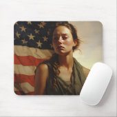 Realism American Girl Mousepad (Mit Mouse)