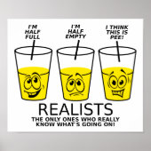 Realist Cup Funny Poster (Vorne)