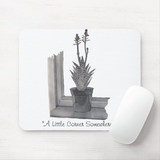 Realist noch Leben zeichnend Aloe Vera Pot Pflanze Mousepad (Mit Mouse)
