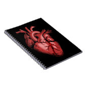 Realistic Anatomical Heart Image Notebook Notizblock (Rechte Seite)