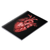 Realistic Anatomical Heart Image Notebook Notizblock (Linke Seite)