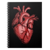 Realistic Anatomical Heart Image Notebook Notizblock (Vorderseite)