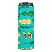 Realistic avocado. Seamless pattern. Summer exotic Thermosbecher (Rückseite)