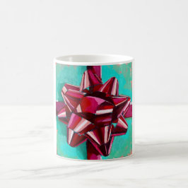 Realistic Bow Painting - Holiday Decor Kaffeetasse