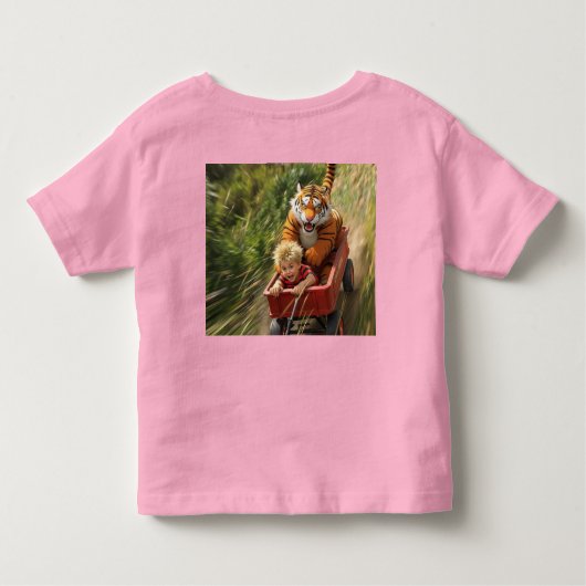 Realistic Calvin and Hobbes Toddler Tee (Rückseite)