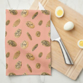 Realistic Chocolate Chip Cookie Kitchen Towel Geschirrtuch (Viertel Falte)
