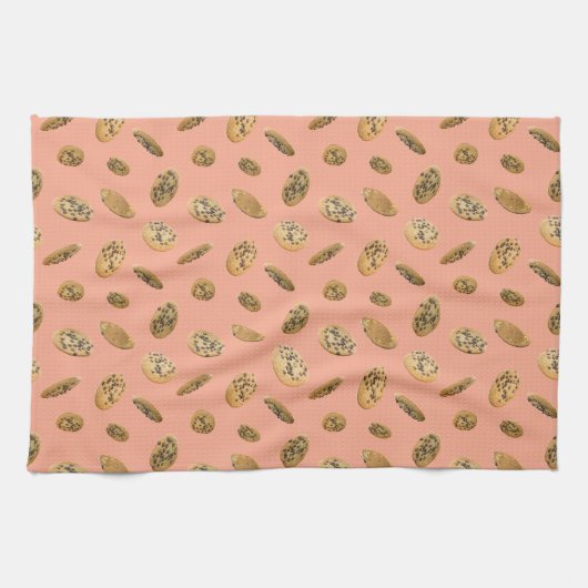 Realistic Chocolate Chip Cookie Kitchen Towel Geschirrtuch (Horizontal)