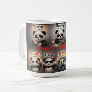Realistic Cute Panda Emotions for Every Day of the Kaffeetasse
