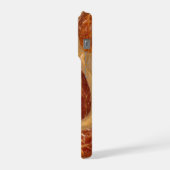 Realistic Date Fruit Membrane Macro Pattern iPhone Hülle (Linke Seite)