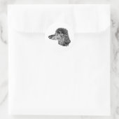 Realistic Dog Sticker – Detailed Head Portrait (Tasche)
