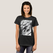 Realistic Dragon Drawing Sticker1  T-Shirt (Vorne ganz)