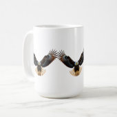 Realistic Eagle in Flight – Cinematic Wildlife Art Kaffeetasse (Vorderseite Links)