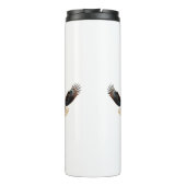 Realistic Eagle in Flight – Cinematic Wildlife Art Thermosbecher (Rückseite)