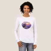 Realistic Eagle on Rock – Majestic Wildlife Scene Tri-Blend Shirt (Vorderseite voll)