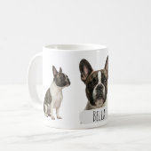 Realistic French Bulldog Full Wrap 11oz Mug – Cust Kaffeetasse (Vorderseite Links)
