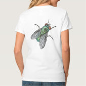 Realistic Green Bottle house Fly    T-Shirt (Rückseite)