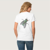 Realistic Green Bottle house Fly    T-Shirt (Rückseite Vollansicht)