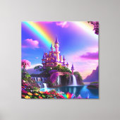 Realistic Magical Landscape Canvas Print Leinwanddruck (Vorderseite)