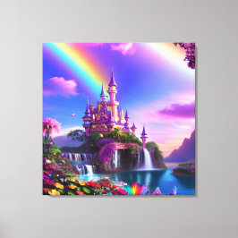 Realistic Magical Landscape Canvas Print Leinwanddruck