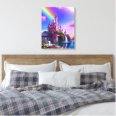 Realistic Magical Landscape Canvas Print Leinwanddruck (Insitu (Schlafzimmer))