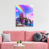 Realistic Magical Landscape Canvas Print Leinwanddruck (Insitu (Wohnzimmer))