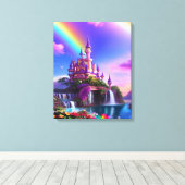 Realistic Magical Landscape Canvas Print Leinwanddruck (Insitu (Holzboden))