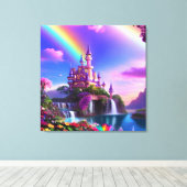 Realistic Magical Landscape Canvas Print Leinwanddruck (Insitu (Holzboden))