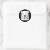 Realistic Monarch Butterfly Pencil Drawing Sticker (Tasche)