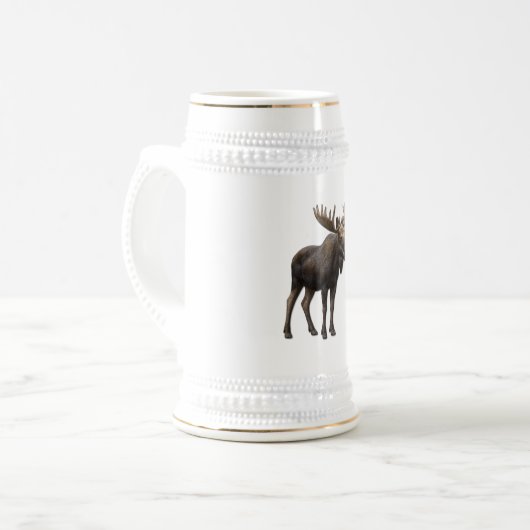 REALISTIC MOOSE DESIGN. SAMER BRASIL BIERGLAS (Vorderseite Links)