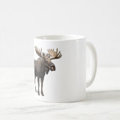 REALISTIC MOOSE DESIGN. SAMER BRASIL KAFFEETASSE (VorderseiteRechts)