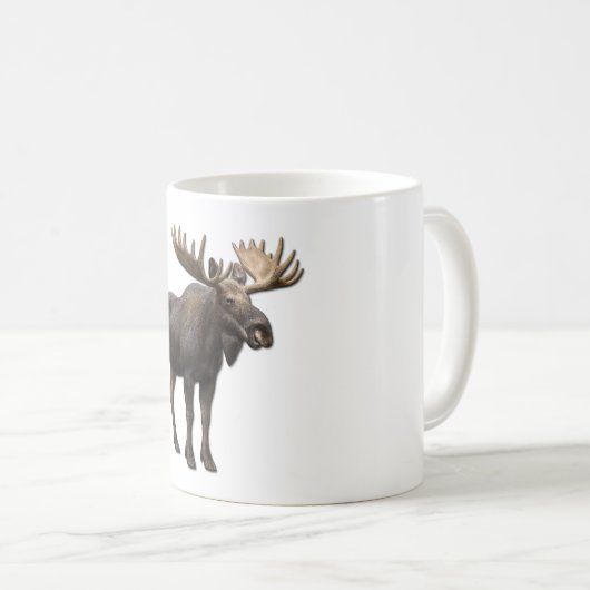 REALISTIC MOOSE DESIGN. SAMER BRASIL KAFFEETASSE (VorderseiteRechts)