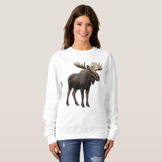 REALISTIC MOOSE DESIGN. SAMER BRASIL SWEATSHIRT (Vorne ganz)