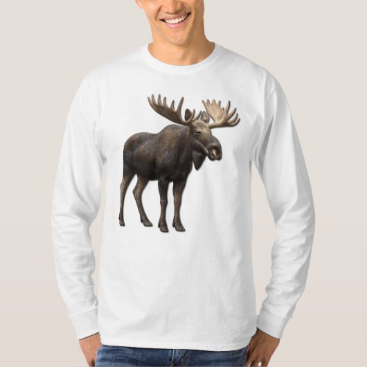 REALISTIC MOOSE DESIGN. SAMER BRASIL T-Shirt (Vorderseite)