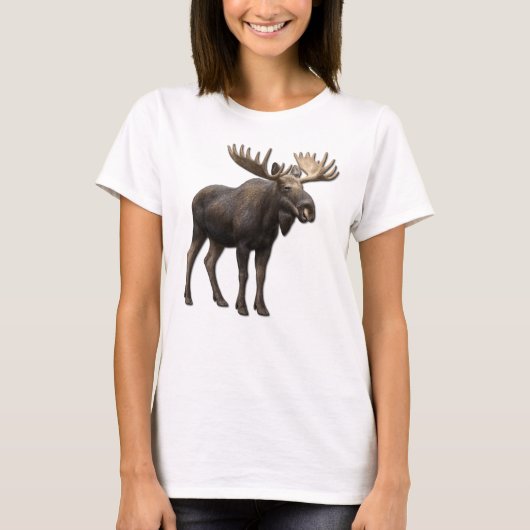 REALISTIC MOOSE DESIGN. SAMER BRASIL T-Shirt (Vorderseite)