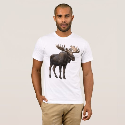 REALISTIC MOOSE DESIGN. SAMER BRASIL T-Shirt (Vorne ganz)