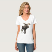 REALISTIC MOOSE DESIGN. SAMER BRASIL T-Shirt (Vorderseite Vollansicht)
