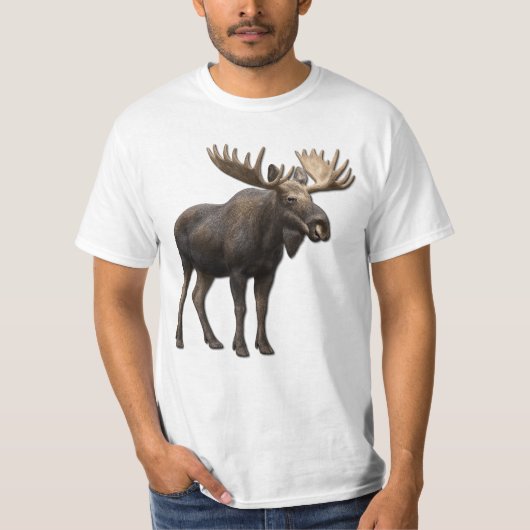 REALISTIC MOOSE DESIGN. SAMER BRASIL T-Shirt (Vorderseite)