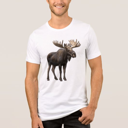 REALISTIC MOOSE DESIGN. SAMER BRASIL Tri-Blend SHIRT (Vorderseite)
