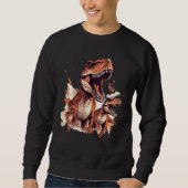 Realistic rex Dinosaur Outfit For Enthusiasts 1 Sweatshirt (Vorderseite)
