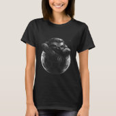 Realistic Sloth Sleeping Moon T-Shirt (Vorderseite)
