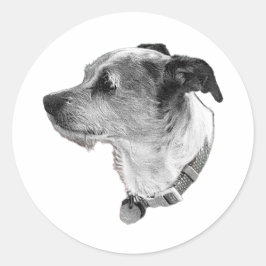 Realistic Terrier Sticker – Side Profile Detail