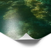 Realistic Underwater Sea Turtle in Zakynthos Fotodruck (Ecke)